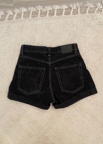 36 Beden siyah Renk Denim Şort