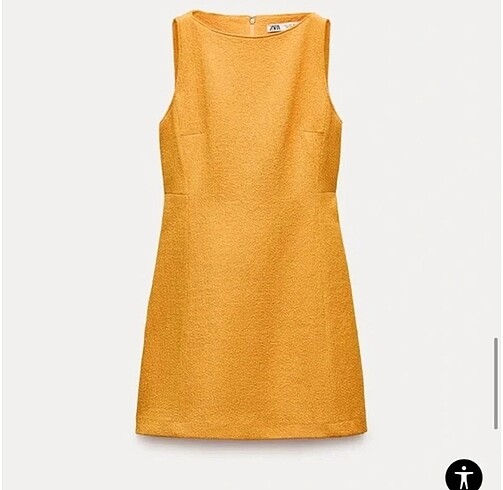 Zara turuncu elbise