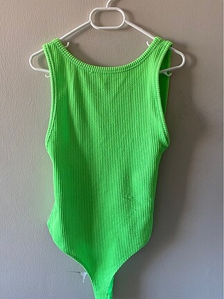 Bershka Fosforlu yesil body