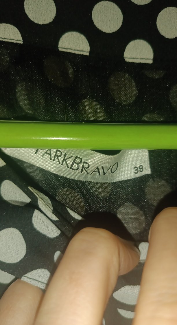 Siyah Puantiyeli Pileli elbise - Görsel 5