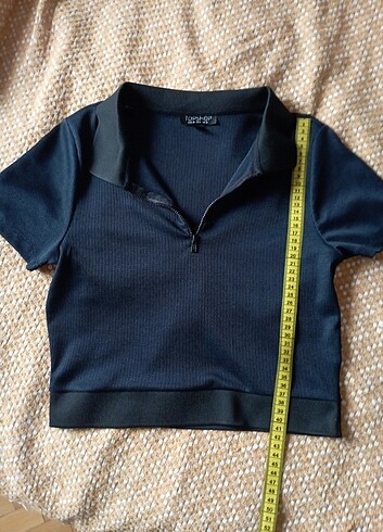 38 Beden lacivert Renk Orijinal topshop crop