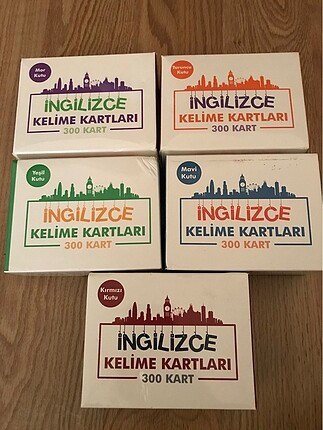 İngilizce kelime kartı