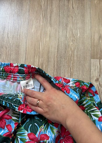 Çiçek Desenli Renkli Unisex Mini Mayo - Görsel 3