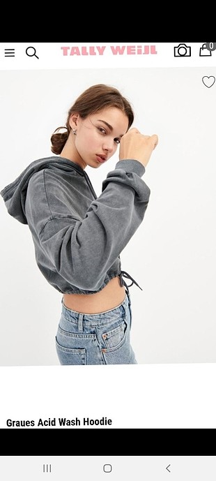 tally weijl crop hoodie 