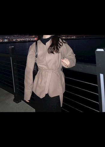 Zara Kahverengi kaşe ceket