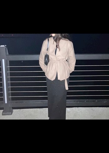 m Beden Kahverengi kaşe ceket