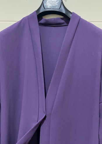 Mor Uzun Kollu Kadın Sabahlık - Görsel 3