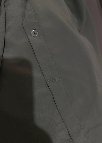 Gri Uzun Kollu Salaş Kadın Elbise - Görsel 4