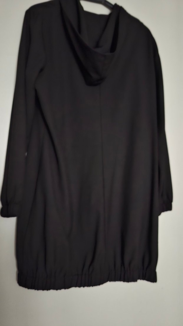 Taş Detaylı Uzun Siyah  Tunik - Görsel 5