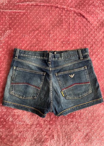 Armani Jeans Taşlı Kot Şort