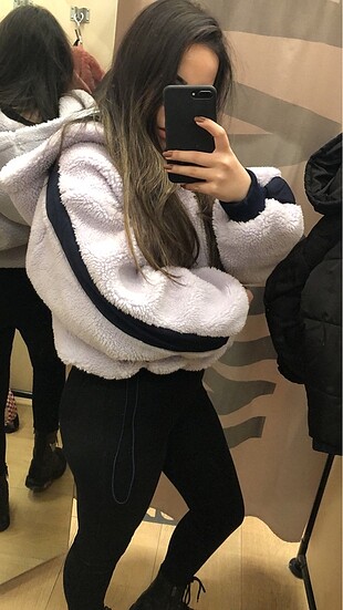 Bershka peluş sweatshirt