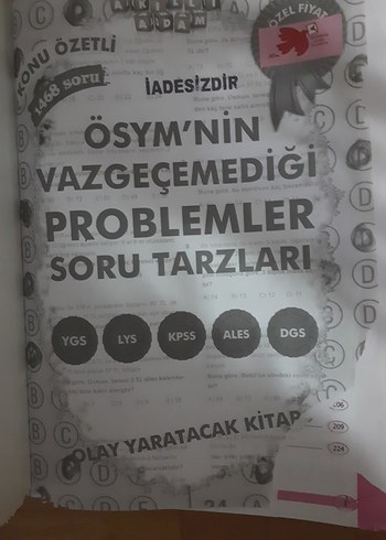 ÖSYM'nin Vazgeçemediği Problemler Soru Kitabı - Görsel 2