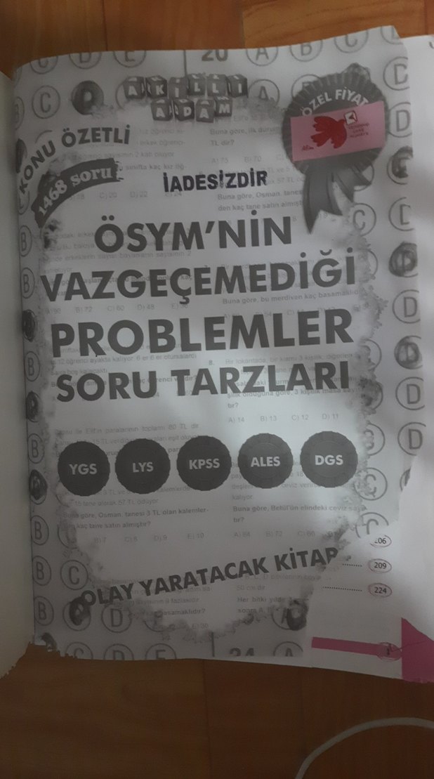 ÖSYM'nin Vazgeçemediği Problemler Soru Kitabı - Görsel 2
