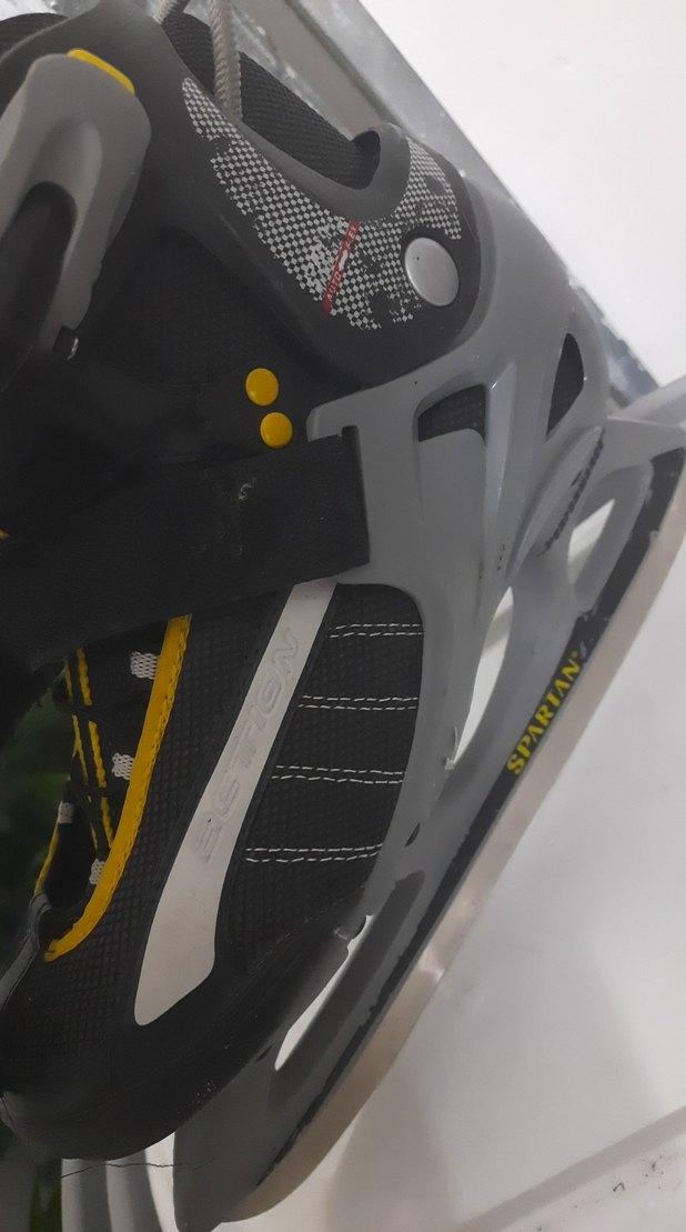 Sarı Renkli Bağcıklı Hokey/Buz Pateni - Görsel 3