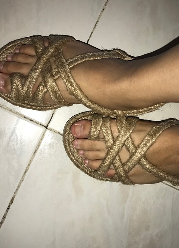 Hasır sandalet - Görsel 2