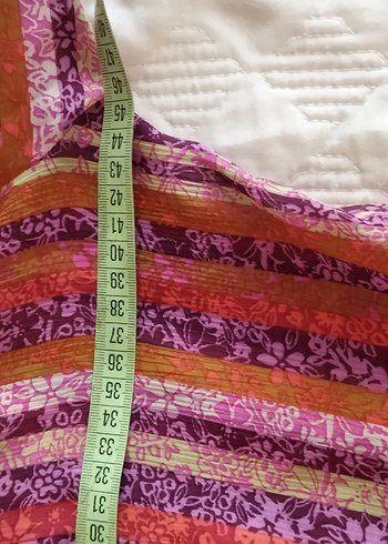 Renkli Fırfırlı Bohem Plaj Elbise - Görsel 5