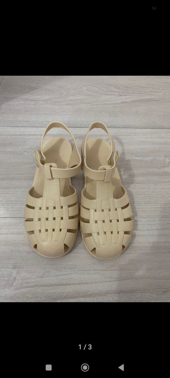 kız çocuk erkek çocuk igor sandalet krem renk - Görsel 3