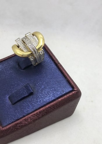 American Vintage Klasik Altın Tokalı Yılan Desenli Yüzük
