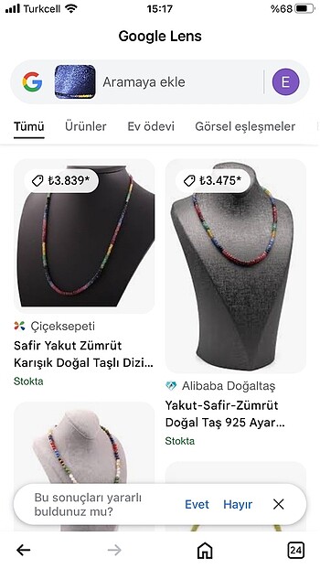 Beden çeşitli Renk Tutmalı kolye