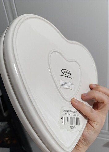 H&M Home Linens ikili pasta servis tabağı kalpli