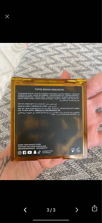 Beden Huda beauty far paleti