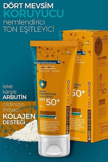 Genesis Collagen Renkli Güneş Kremi SPF 50