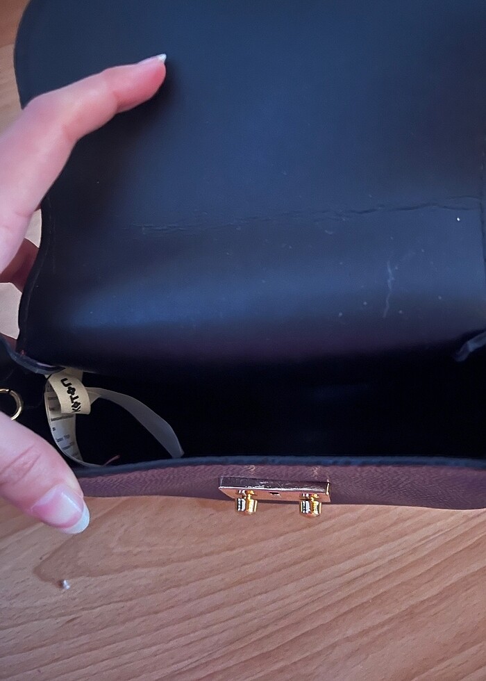 Mor deri çanta - Görsel 3