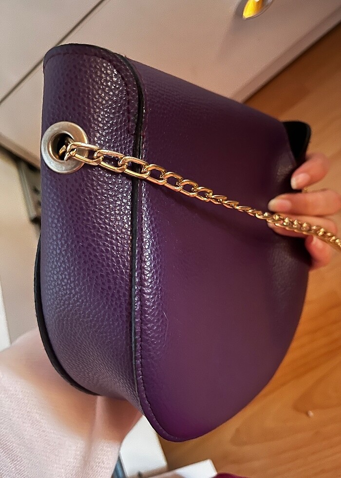Mor deri çanta - Görsel 2