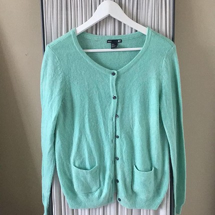 Su yeşili h&m hırka