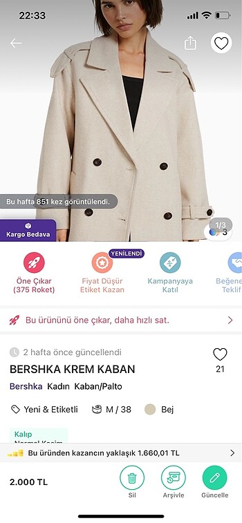 Bershka kaban