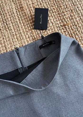 Massimo Dutti Bordo ve Gri Midi Mini Etekler
