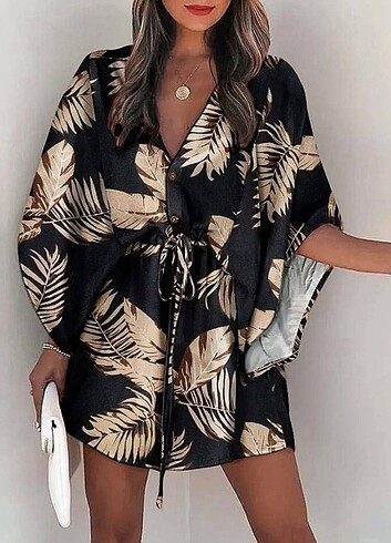 l Beden CREP KUMAŞ ELBİSE