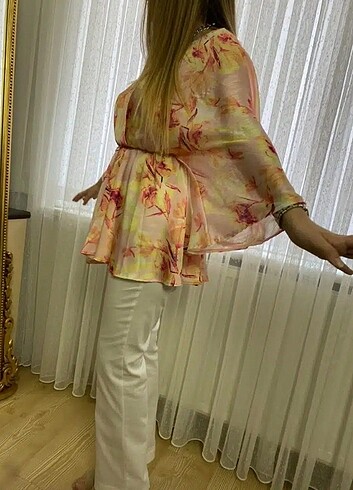 Saten Kimono Bluz 