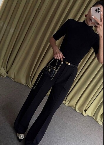 Zara Zra Yuksek Bel Palazzo Pantolon S M L Bedenli Premium Kalite Ta