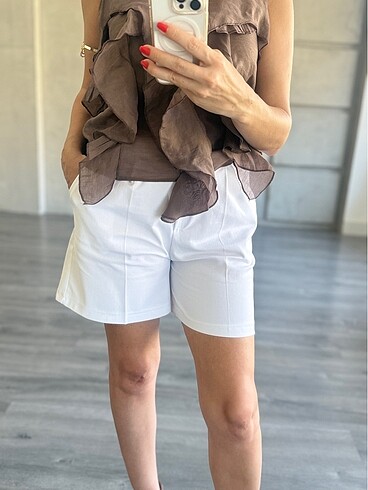 Zara Kumaş Şort