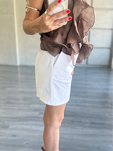 Zara Zara Kumaş Şort