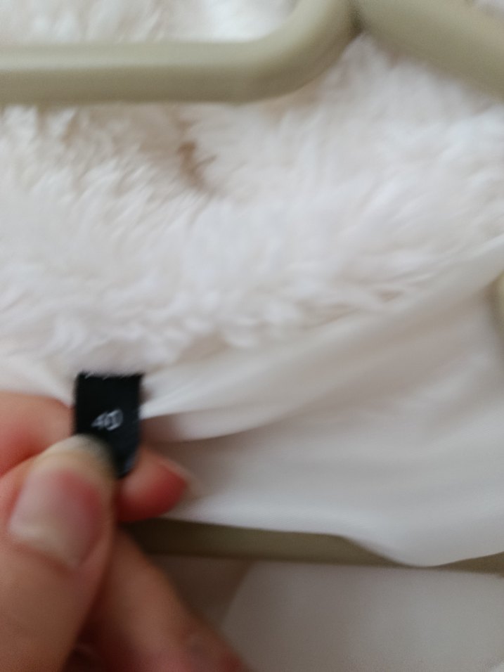 Beyaz Peluş Detaylı Midi Kadın Ceket - Görsel 4