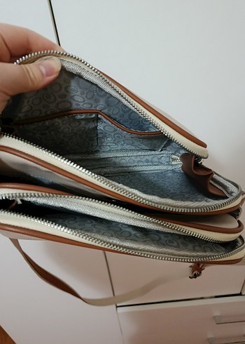 Bej Minimalist Deri Kadın Çanta - Görsel 3