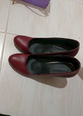 Bordo Stiletto Kadın Topuklu Ayakkabı - Görsel 2