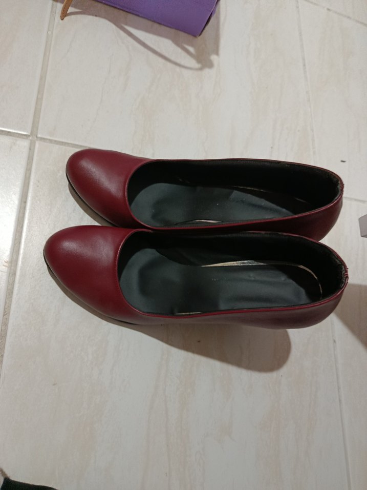 Bordo Stiletto Kadın Topuklu Ayakkabı - Görsel 2