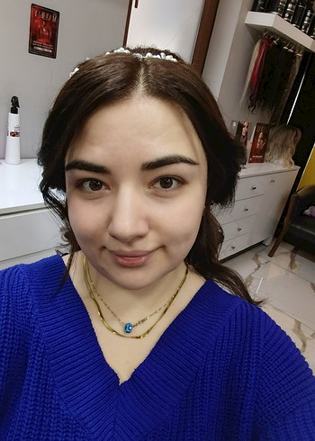 silver Renkli Boncuklu Cam Saç Aksesuarı - Görsel 4