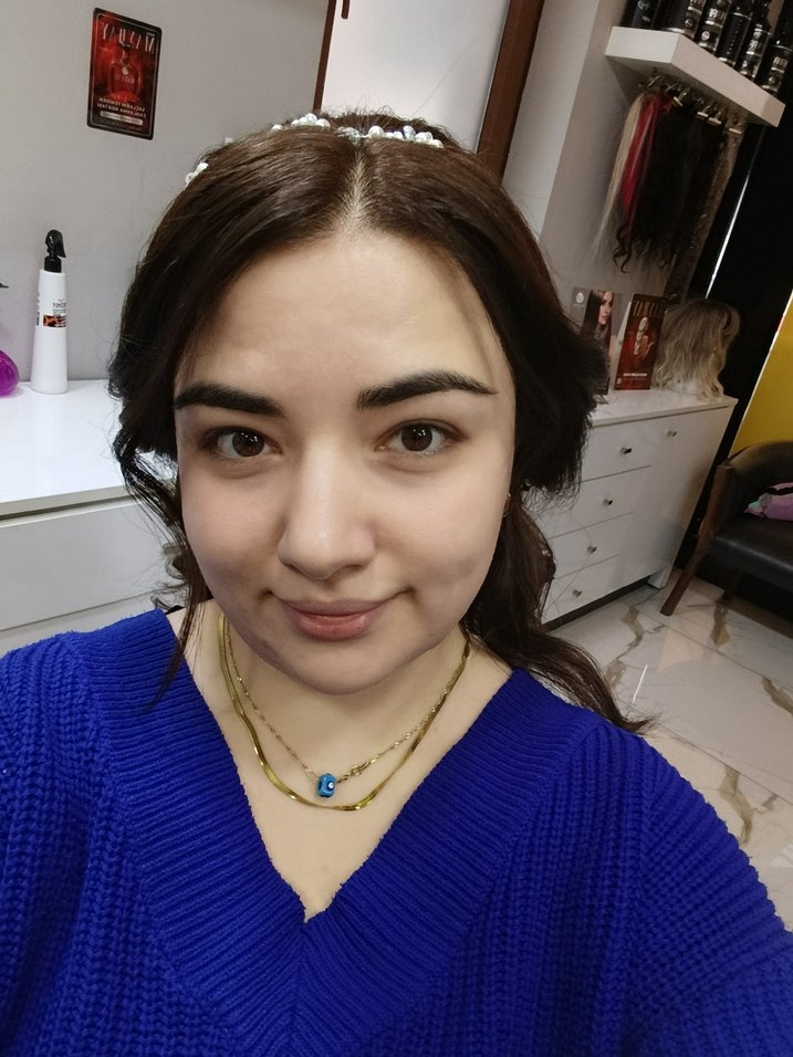 silver Renkli Boncuklu Cam Saç Aksesuarı - Görsel 4