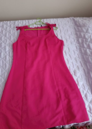 Pembe Midi Kadın Elbise - Görsel 4