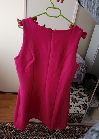 Pembe Midi Kadın Elbise - Görsel 5