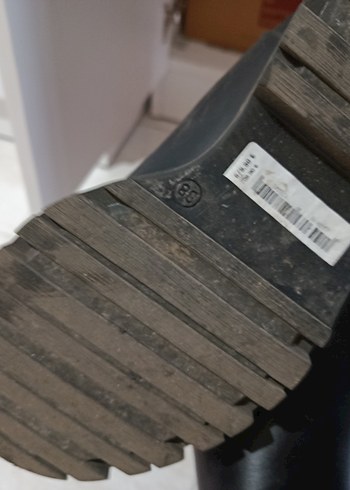 Siyah Deri Dizüstü Stiletto Bot - Görsel 5