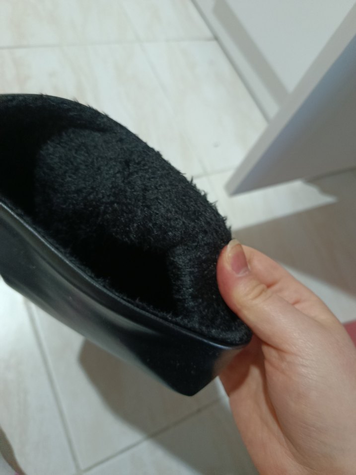 Siyah Deri Dizüstü Stiletto Bot - Görsel 4