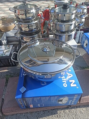 32 cm 16 litre aşurelik melemenlik çelik tencere