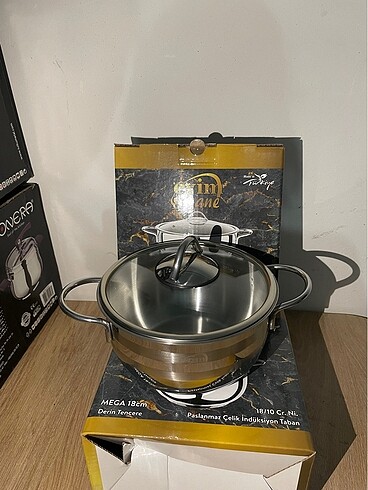Evimşahane marka 18 cm çelik tencere
