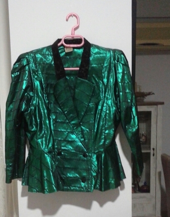 vintage ince bluz tarzinda ceket 