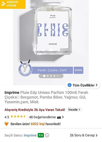 İmprıme PLUIE parfum